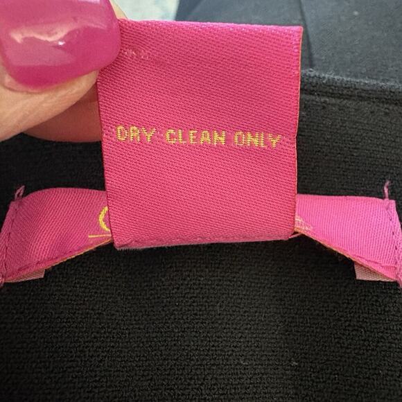 Catherine Malandrino Black Open Front Long Blazer‎ Jacket Coat Womens Size 10 - Picture 4 of 4